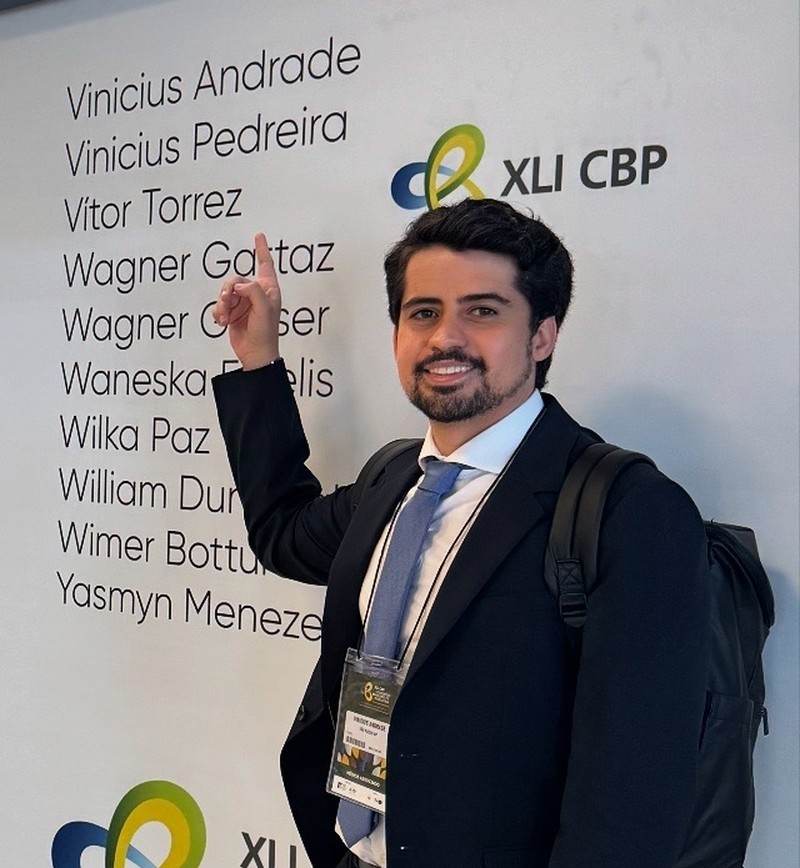 Dr. Vinicius Andrade, médico psiquiatra, no Congresso Brasileiro de Psiquiatria